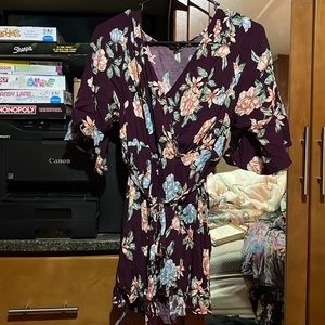 Torrid Burgundy Challis top